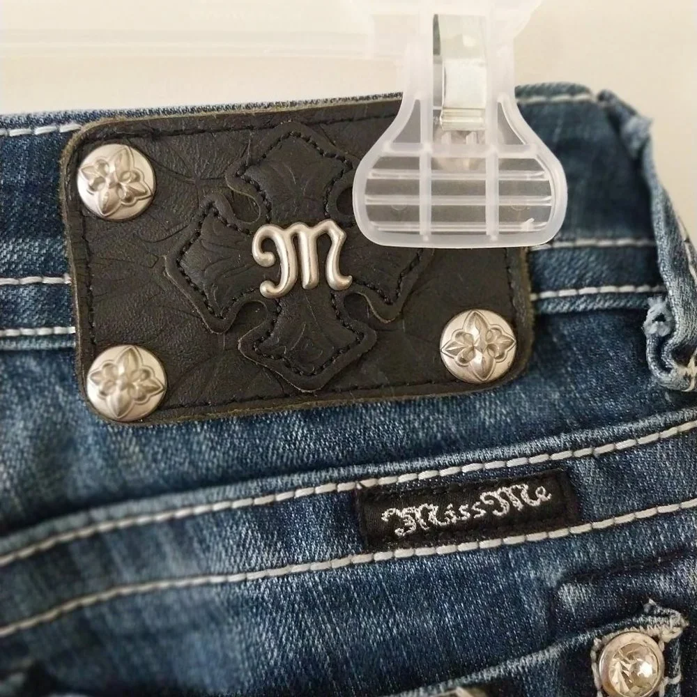 Miss Me Dark Wash Cut Off Shorts
